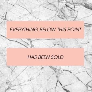 Everything below this has been sold 👇🏻👇🏻👇🏻